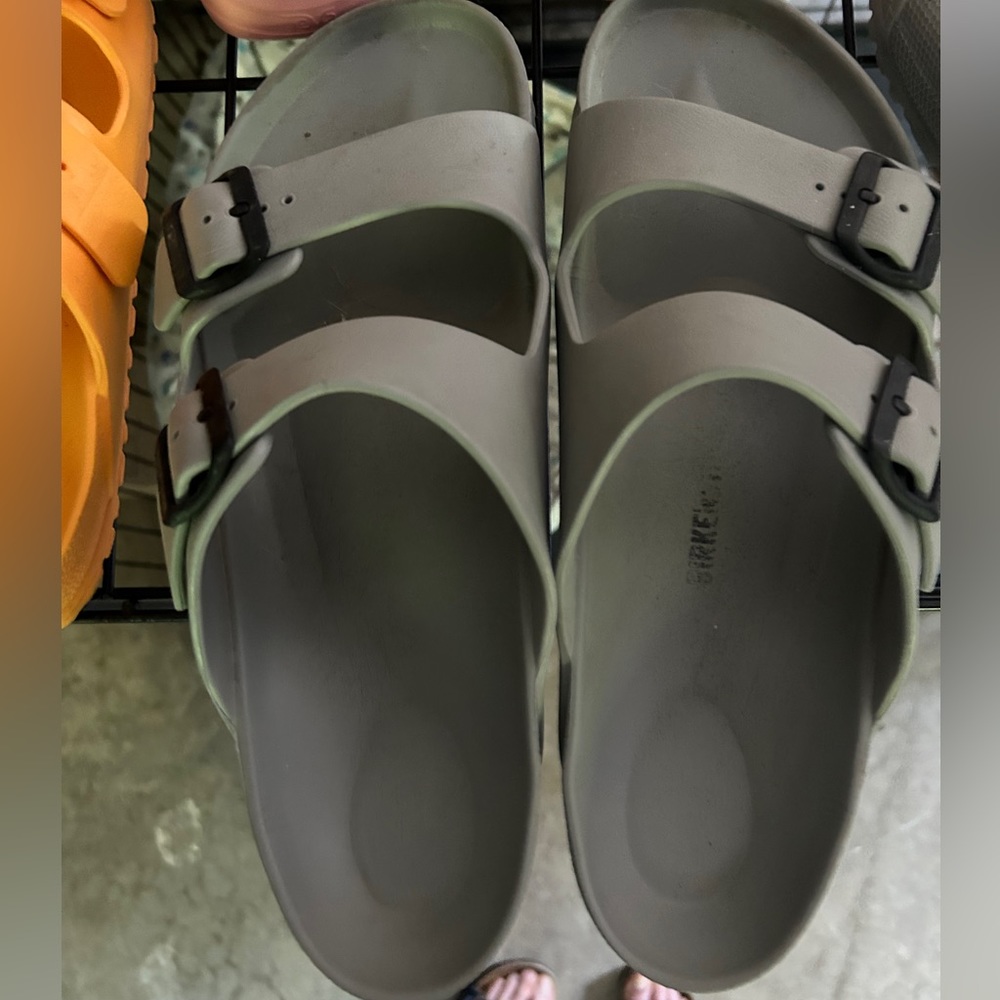 Grey Rubber Birkenstocks